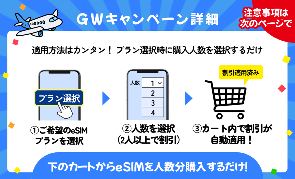 SkyeSiMがGWキャンペーンを開始、2人以上の同一プラン購入で最大40％OFFに